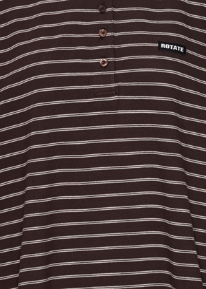 Pique longsleeve polo bluse Mole Comb. ROTATE